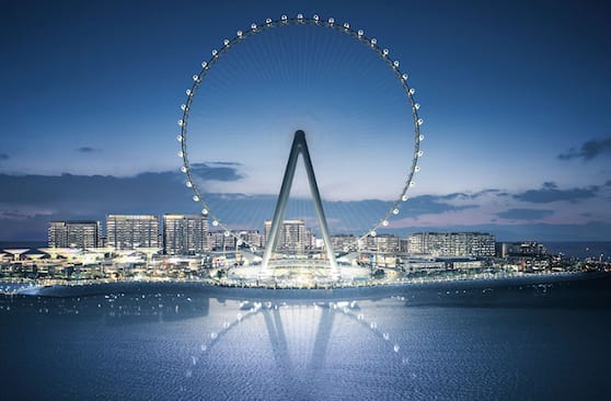 Ain Dubai la plus grande roue du monde à Bluewaters Island. Dubai