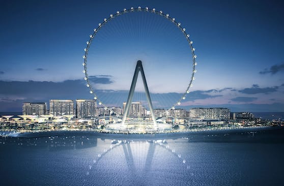 Ain Dubai la plus grande roue du monde à Bluewaters Island. Dubai
