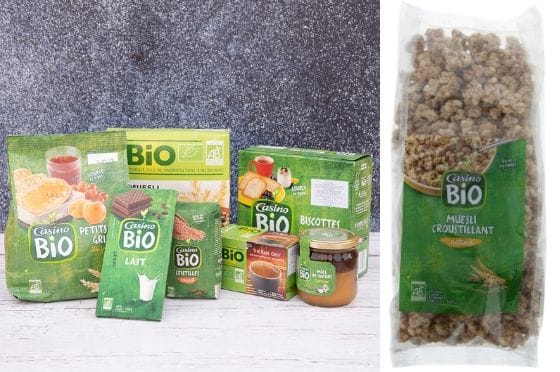 Gamme de produits bio