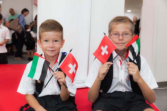 students at Swiss school of dubai