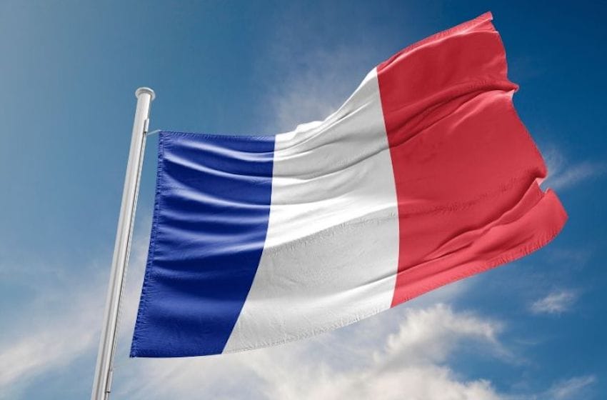 Drapeau de la france bleu blanc rouge