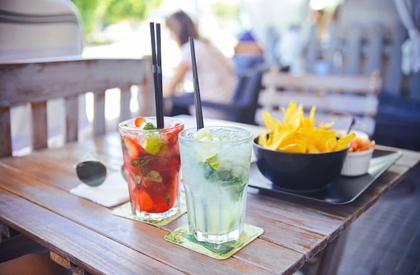 Cocktails, apéritif en terrasse dubai.
