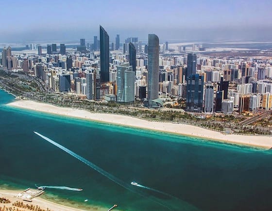 Vue de la corniche Abu Dhabi