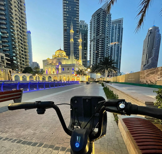faire du vélo à Dubai Marina 