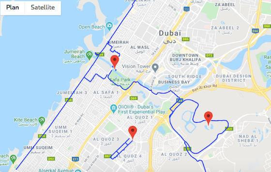 faire du vélo à Dubai