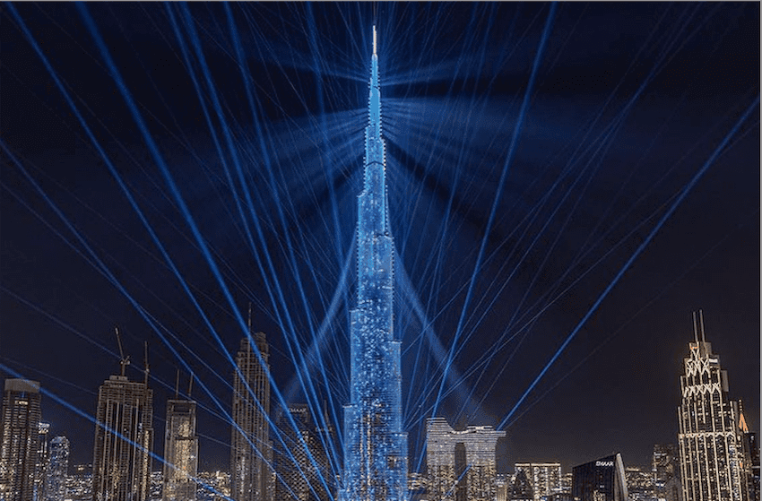 fêter le nouvel an à Dubai