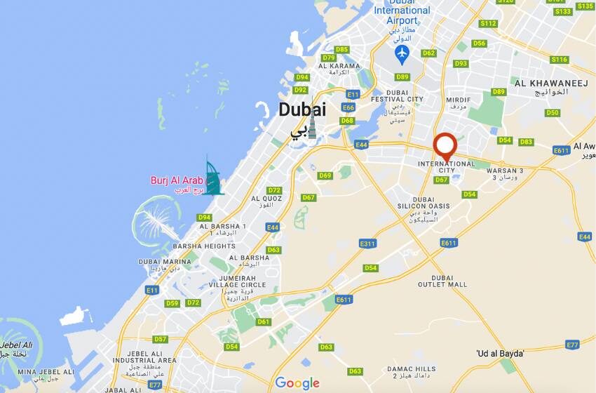 10 - Map Dubai International City