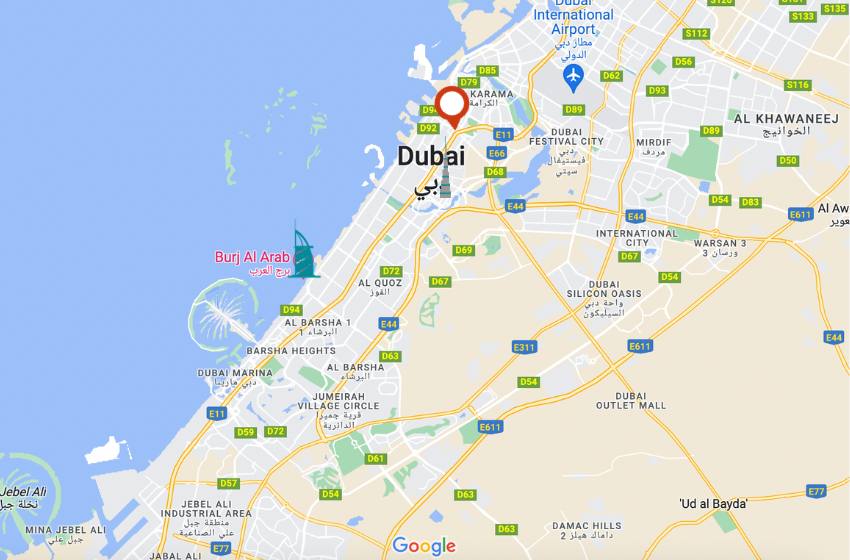 10 - Map Dubai Zabeel Trade Center