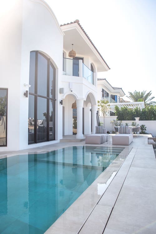 piscine maison bord de mer Palm Jumeirah