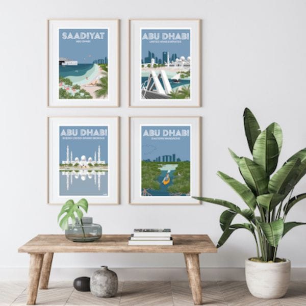 affiche Abu Dhabi décoration