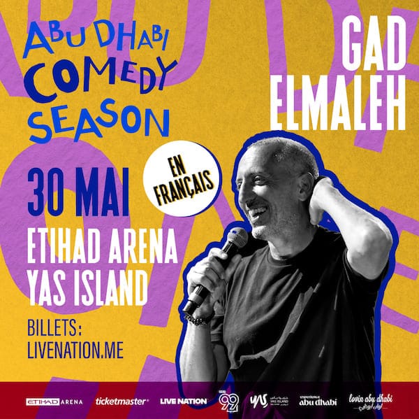 Gad Elmaleh abu shabi comedy show