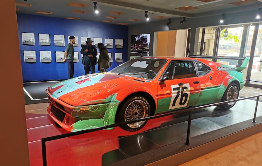 BMW m1 art car by Andy wharol
