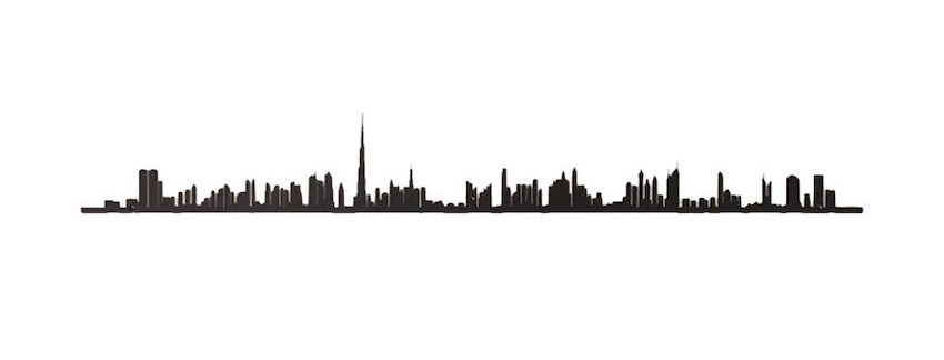 skyline de dubai déco