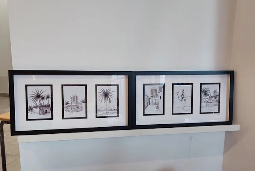 triptyque de cartes postales de dubai