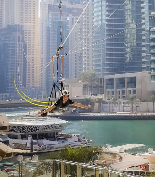 Dubaimarina activité à sensation forte