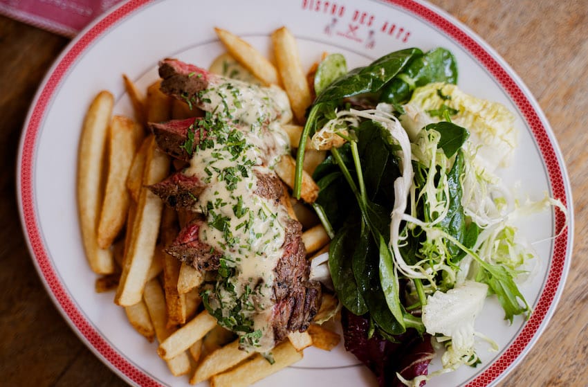 entrecote frites bistro des arts