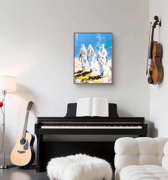 Hakim Idriss peintre au couteau