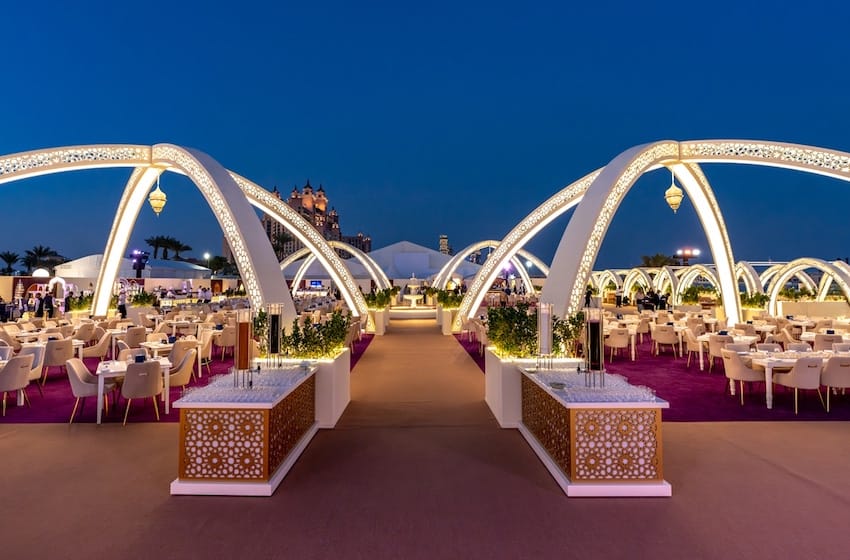 asateer tent iftar à l'atlantis