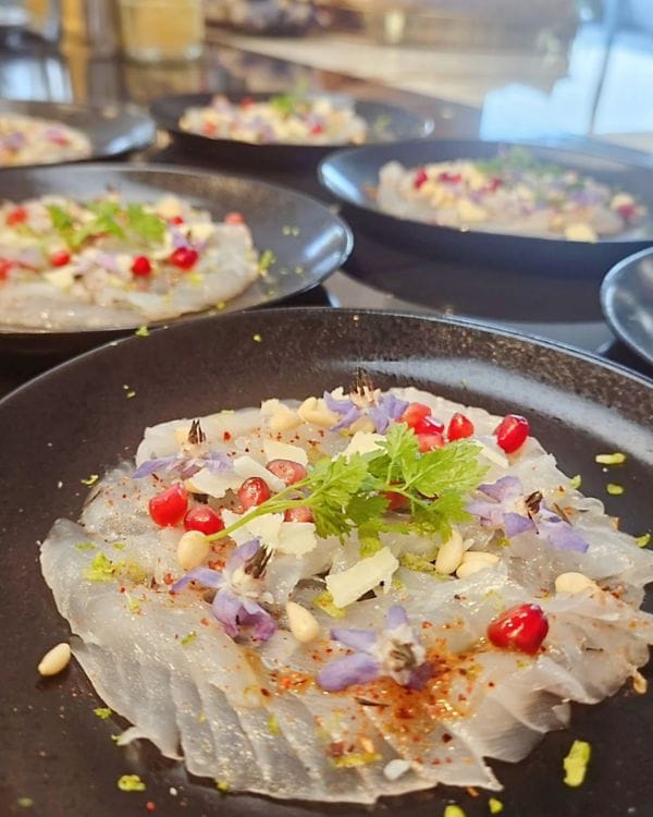 carpaccio de sea bass