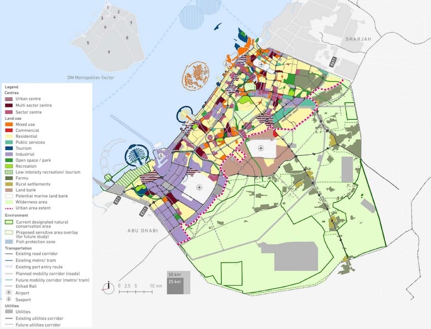 map urban master plan 2040
