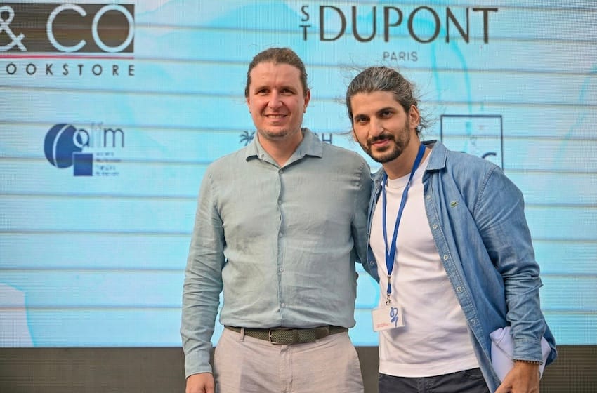 Mathieu Choplain et Constantin Mardoukhaev, co-fondateurs d’Axiom Academic