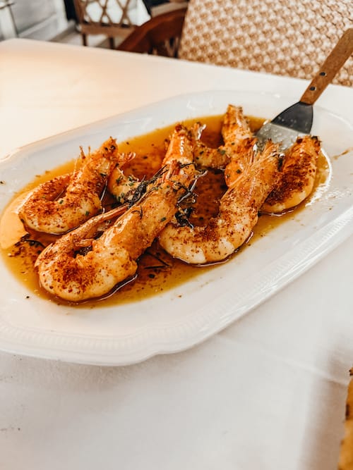 Crevettes grillées à la harissa