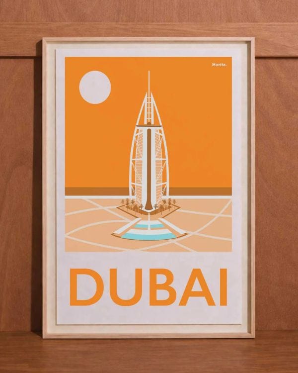 affiche décorative haritz du burj al arab dubai