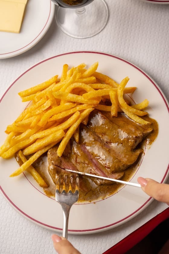assiette steak frites