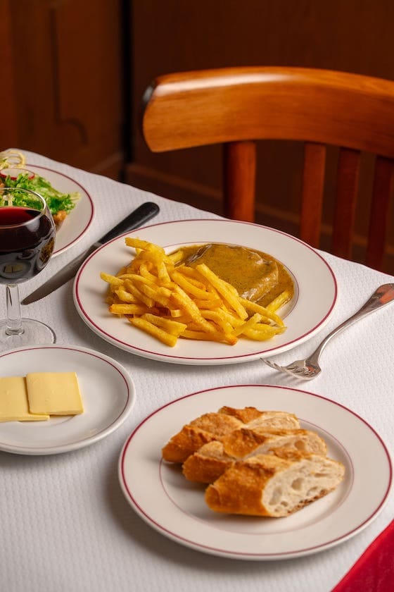 salade frites entrecote